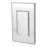 Placa Un Apagador Escalera Sanelec 4631 Cordoba Acero Inox Color Plateado