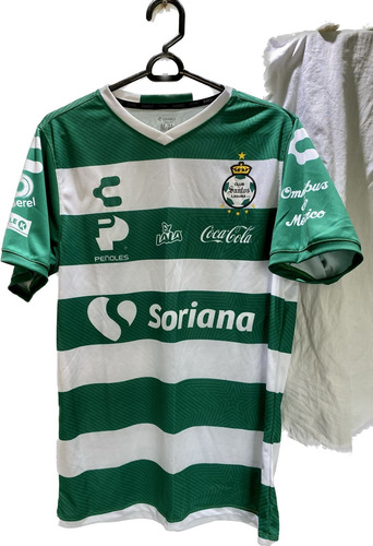 Camiseta Santos Laguna - Versión Partido Con Patrocinadores