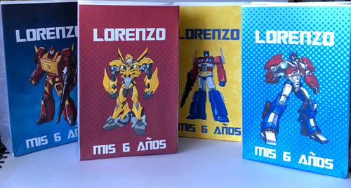 Bolsitas Golosineras Transformers  X 10 U. Personalizadas