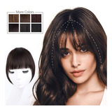 Hmd Bangs Central De Cabello En Flequillo Real Human Hair Gl