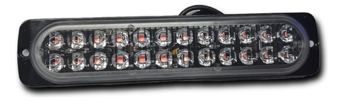 Barra Led Policia Lateral 16 Funciones 24 Led Ambar