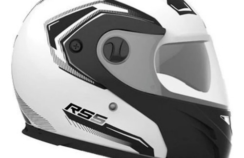 Casco Rebatible Hawk Rs5 Vector Doble Visor Negro Motos Migu