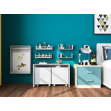 Mesa Organizadora De Brinquedos Quarto Infantil Com 2 Baús. 