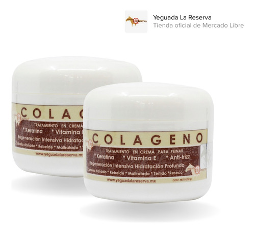 2 Colágeno Para Cabello Yeguada La Reserva Crema Para Peinar