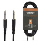 Cable Plug - Plug Ross De 3 Metros Instrumento Guitarra Bajo