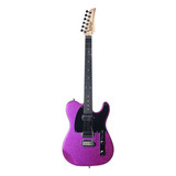 Guitarra Seizi Katana Kabuto Tl - Deep Purple Sparkle Cor Lilás Orientação Da Mão Destro
