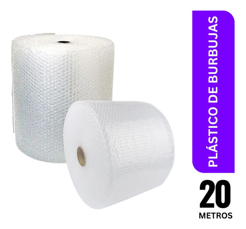 Rollo Plástico Burbuja 20 Metros / Protección Frágiles 