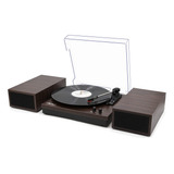 Lp & No.1 Bluetooth Vinyl Player Con Altavoces Externos, Pla