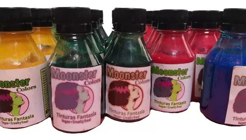 Moonster Colors Tinturas Fantasía Veganas 125 Ml Colores!!