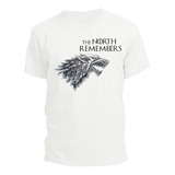 Remera Game Of Thrones Logo Plateado Stark