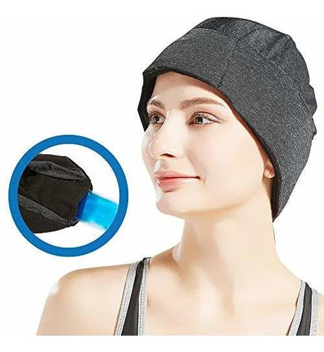 Masaje Gel Migraña  Relief Ice Pack Hat, Head