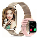 Reloj Inteligente Deportivo Bluetooth Call Para Mujer Con Es