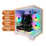 Pc Gamer Aquario Ryzen 5 5500 Rx6600xt 8gb Ssd 512gb 16gb