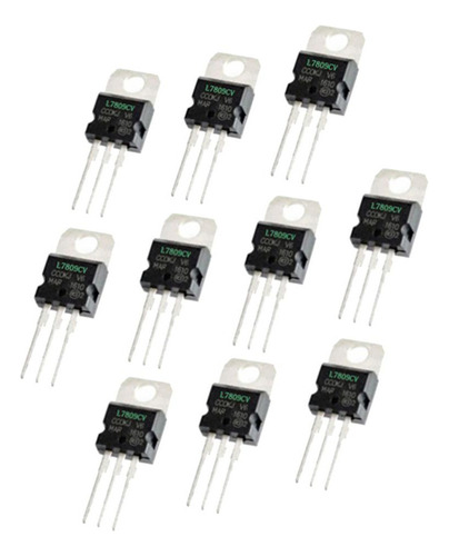 10 Uds L7809 Tres Reguladores De Voltaje Estabilizados Ic 9v