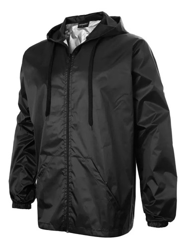 Campera Deportiva Rompeviento Bolsillos Hombre Lluvia