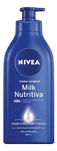 Crema Corporal Nivea Milk Nutritiva X - L a $56900