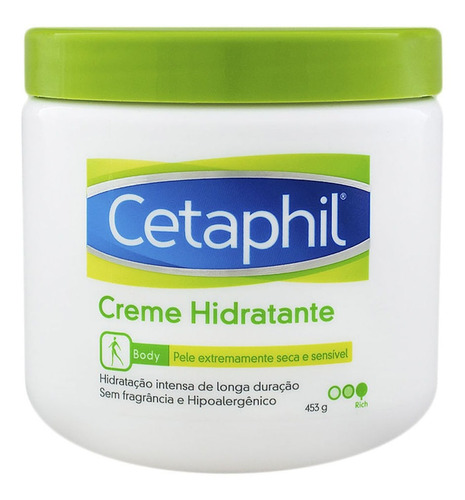 Cetaphil Creme Hidratante Corporal Extremamente Seca E Sensí