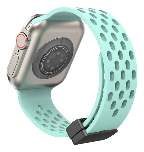 Correa De Silicona Para Apple Watch Pulsera Con Hebilla Mag