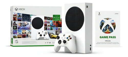 Microsoft Xbox Series S 512gb Bundle 3 Meses Game Pass Cor  Branco