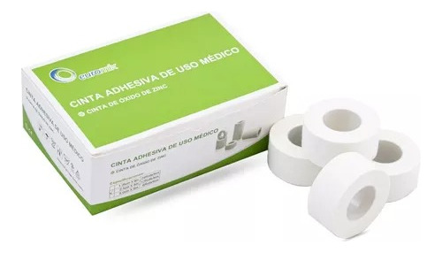 Cinta Tela Adhesiva  De Oxido De Zinc 5 Cm X 6 M- 6 Rollos