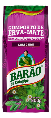 Erva-mate Barão De Cotegipe Com Chás Sem Glúten 500 g