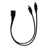 12 Cabos Micro Usb Otg / Micro Usb Y C/ Alimentação  Preto 