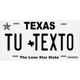 Placas Auto Metalicas Personalizadas Texas