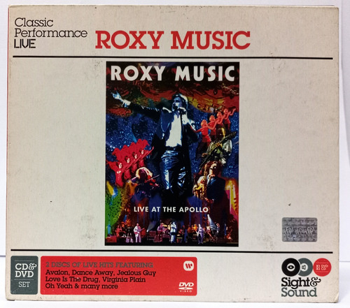 Roxy Music Cd + Dvd Usados Sin Marcas Live At The Apollo