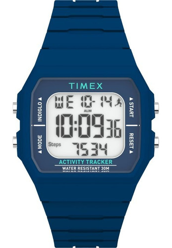 Reloj Timex Azul Deportivo 3atm - Tw5m55700 Casio Centro Color Del Fondo Gris