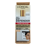 L'oréal Paris Protector Solar Uv Defender Tono Claro Fps50+