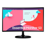 Monitor Samsung 24  S3 Full Hd Curvo 1800r 75 Hz