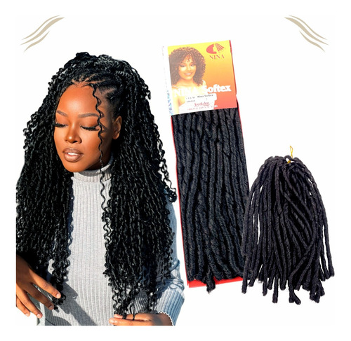 Cabelos Crochet   Braid Original Nina Softex Dread 100% Nina