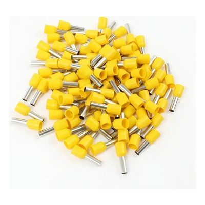 100pzs Terminal Eléctrica Tipo Ferrul, Punta O Tubular Amarilla Para Calibre 10awg \u002F 3.5mm O 6mm2 Weidmuller Conexel 9019220000 | Meses sin interés