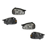 Par Faros Chevy 1994-1995-1996 F/crom Liso Vidrio 5p Opt