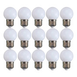 Kit 15 Lâmpada Bolinha Led 3w G45 E27 Lustre Espelho Camarim