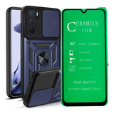 Funda Estuche Antichoque Reforzado + Vidrio Cerámico Oppo