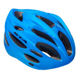 Capacete Ciclismo Mtb 20 Entradas De Ar Com Led Azul Gta