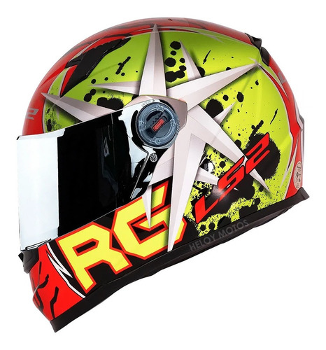 Capacete Ls2 Ff358 Renato Garcia + Viseira Prata