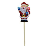 Pick Jardim Natalino Papai Noel Glitter 70cm