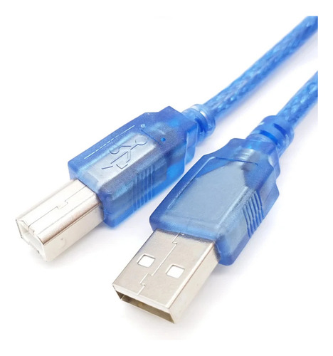 Usb Am A Bm Cabo De Impressora Scanner Cabo Azul 5m /5metros