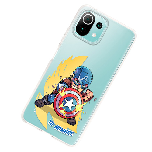 Funda Para Xiaomi Capitán América Marvel Personalizada