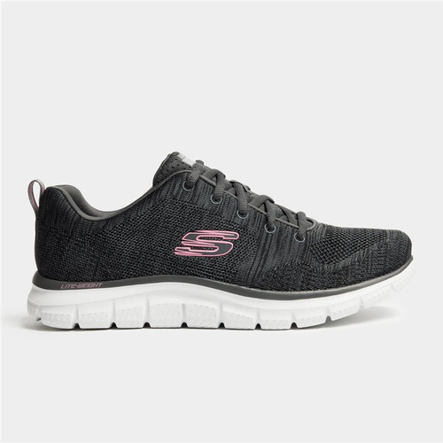 Tenis Skechers Daytime Dreamer 150142/ccpk Gris Suela Blanca