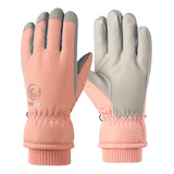 Guantes De Felpa Impermeables Para Mujer, Guantes De Nieve A