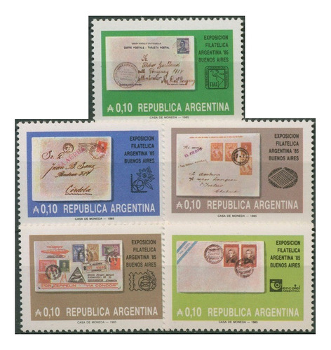 1985 Exposición Filatélica Bs As- Argentina (sellos)  Mint