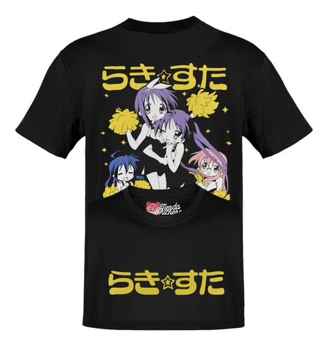 Playera Anime Lucky Star Konata Kagami Tsukasa Miyu Espa Dtf