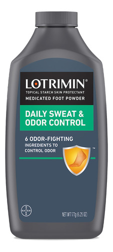 Lotrimin Daily Sweat & Odor Control Medicated Foot Powder -