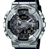 Relógio Casio G-shock Masculino Skeleton Gm-110-1adr Cor Da Correia Preto Cor Do Bisel Prateado Cor Do Fundo Preto