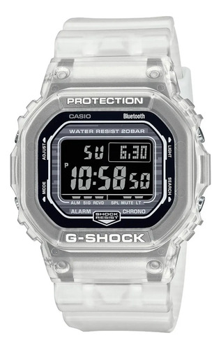 Reloj G-shock Dw-b5600g-7cr Protection-blanco