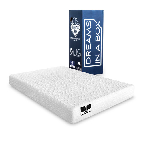 Colchón Individual Memory Foam Spring Air Dreams In A Box Basic En Caja