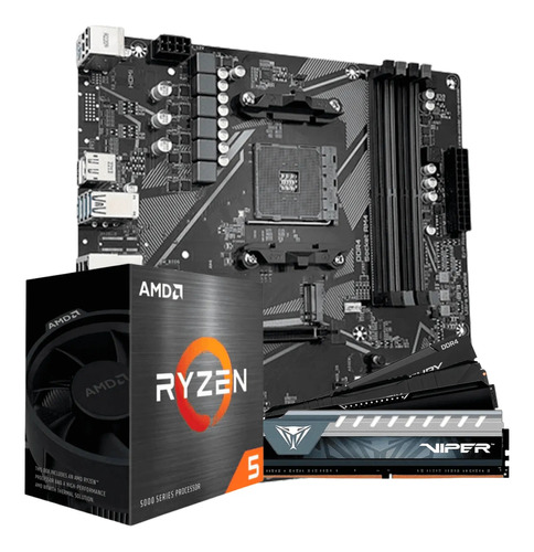 Kit Amd Ryzen 5 5600g Placa Mãe B550m Ram 8gb 3200mhz Ddr4